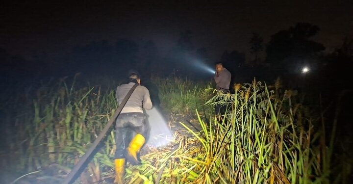 Operasi Aman Nusa II, Satgas Karhutla Polda Sumsel Padamkan Karhutla di Ibul Besar I