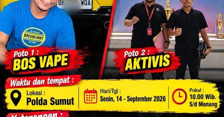 Darah Biru Masa Depan Terancam: GAB Desak Polda Sumut dan Interpol Libas Jaringan Internasional Vape “Getar” di Tanjungbalai