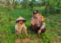 Bhabinkamtibmas Tebing Tinggi Dorong Warga Manfaatkan Pekarangan untuk Ketahanan Pangan