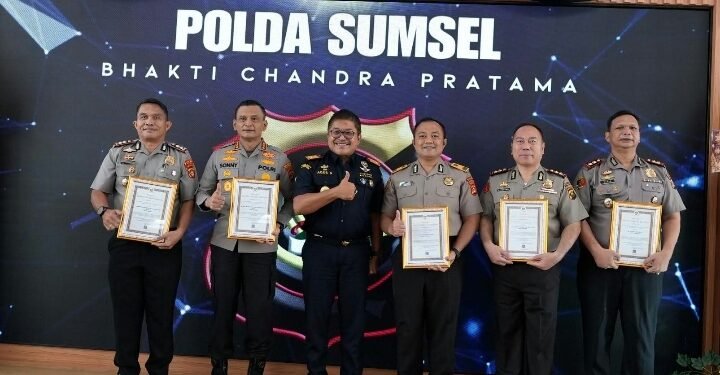 Ungkap 220 Kg Ganja hingga Etomidate, 55 Personel Polda Sumsel Raih Penghargaan Bea Cukai