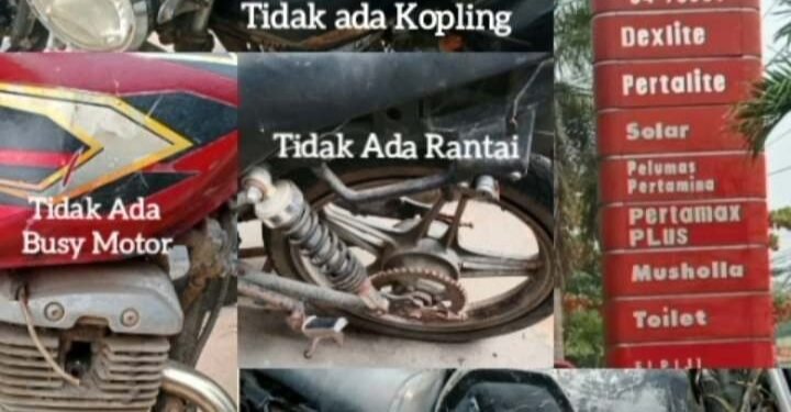 Kurangnya Pengawasan Di SPBU Sukiman Terhadap Pengantri Motor 