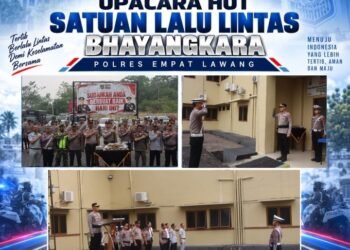 Polres Empat Lawang Gelar Apel Gabungan Hari Lalu Lintas Bhayangkara Ke-71, Perkuat Sinergi Lalu Lintas 