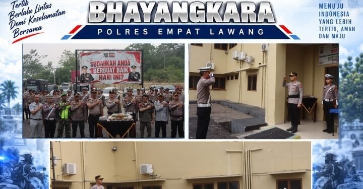 Polres Empat Lawang Gelar Apel Gabungan Hari Lalu Lintas Bhayangkara Ke-71, Perkuat Sinergi Lalu Lintas 