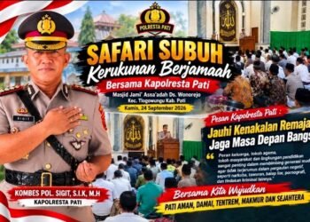 Kapolresta Pati Perkuat Silaturahmi Lewat Safari Subuh, Ini Pesan Bagi Warga