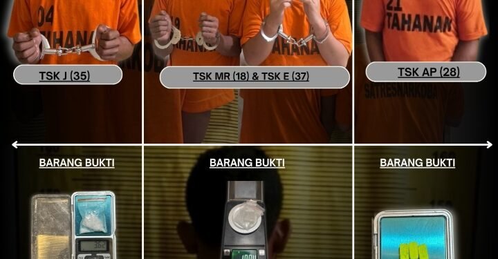 Satresnarkoba Polres Binjai Bekuk Empat Terduga Bandar Narkoba, Sita Sabu dan Ekstasi