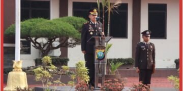 Polres Lingga Gelar Upacara Peringatan Hari Kesakitan Pancasila Tahun 2026