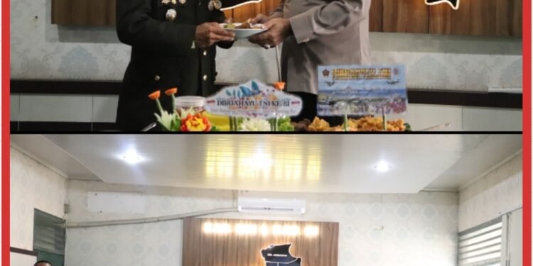 Polres OKI Sambangi Kodim 0402, Soliditas TNI-Polri Diperkuat