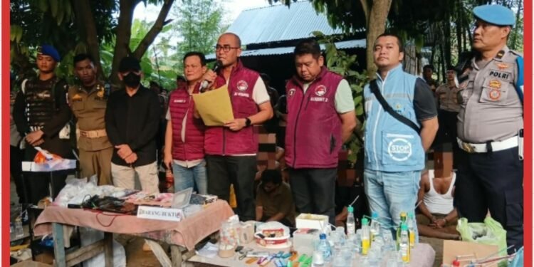 Polda Sumut Gerebek Sarang Narkoba di Percut Sei Tuan, 27 Orang Positif dan 2 Diduga Pengedar