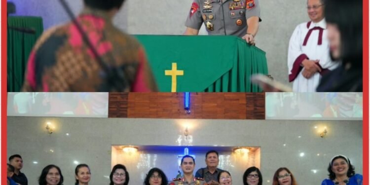 Minggu Kasih di Gereja HKBP Sudirman, Kapolda Sumut Ajak Masyarakat Perangi Narkoba dan Jaga Kamtibmas