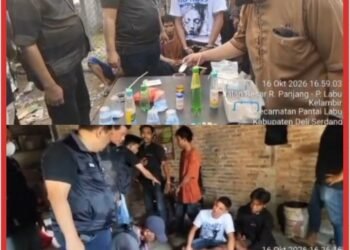Grebek Rantau Panjang, Satresnarkoba Polresta Deli Serdang Bekuk 6 Orang Pengguna Narkoba
