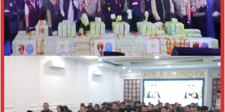 Kapolres Binjai AKBP R. Bimo Moernanda Bersama Forkopimda Deklarasikan PBM Sumut Menolak Narkoba