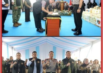 Dipimpin Kapolri, Polda Sumut Bersama Forkopimda Deklarasikan Sumut Tolak Narkoba di Belawan