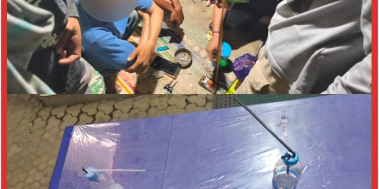 Polsek Plaju Gerebek Dua Lokasi Diduga Jadi Sarang Sabu, Delapan Orang Diamankan