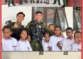 Pos Aroba Satgas Yonif 147/KGJ Gelar Giat Goes to School di SD YPPK Santo Andreas Distrik Aroba