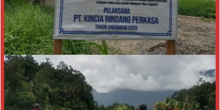 PT. Kincia Rindang Perkasa Buka Akses Jalan Usaha Tani di Nagari Duo Koto