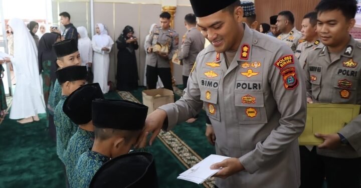 Kapolres Binjai AKBP R. Bimo Moernanda, S.I.K., M.H., Pimpin Syukuran dan Do’a Bersama Anak Yatim