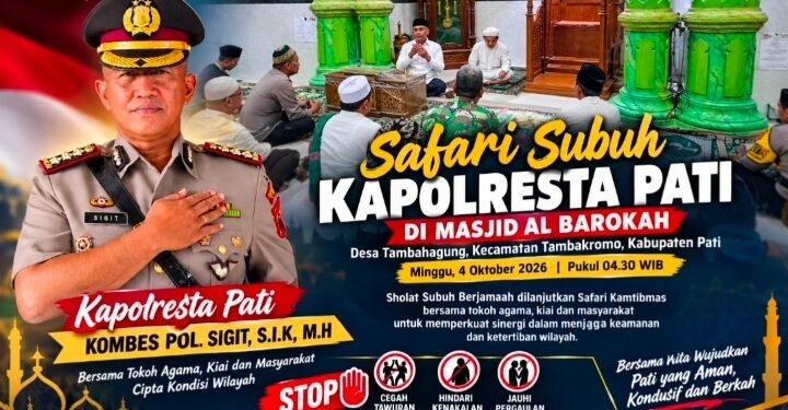 Safari Subuh: Cegah Tawuran Antar Geng, Kapolresta Pati Gaungkan Stop Kenakalan Remaja