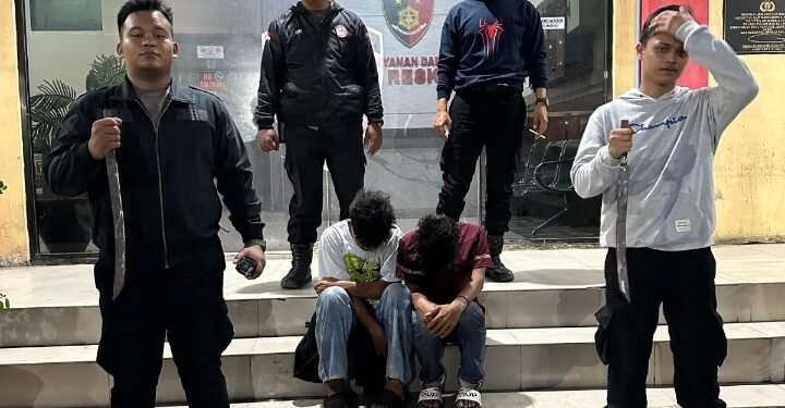 Respon Pengaduan Call Center 110,Tim Macan Amankan Dua Remaja Terkait Tawuran di Maden Lama