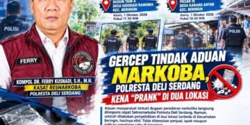 Gercep Tindak Aduan Narkoba, Polresta Deli Serdang Kena “Prank” di Dua Lokasi