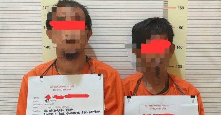 Polres Tapteng Tangkap Dua Terduga Pengedar Sabu di Sarudik
