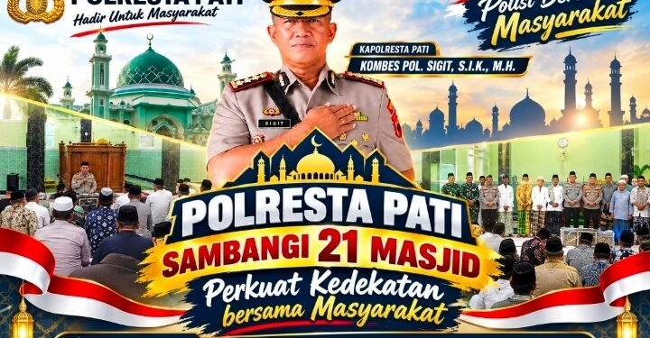 Polresta Pati Sambangi 21 Masjid, Perkuat Kedekatan Bersama Masyarakat